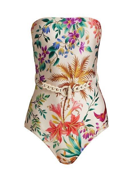 Tropicana Bandeau One-Piece Swimsuit | Saks Fifth Avenue