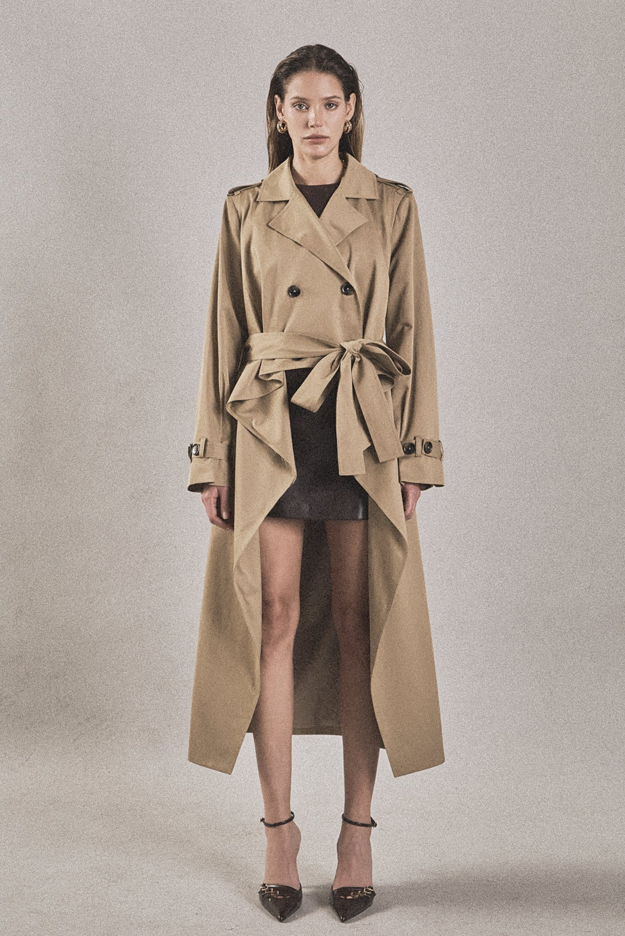 High Low Trench Coat | Endless Rose