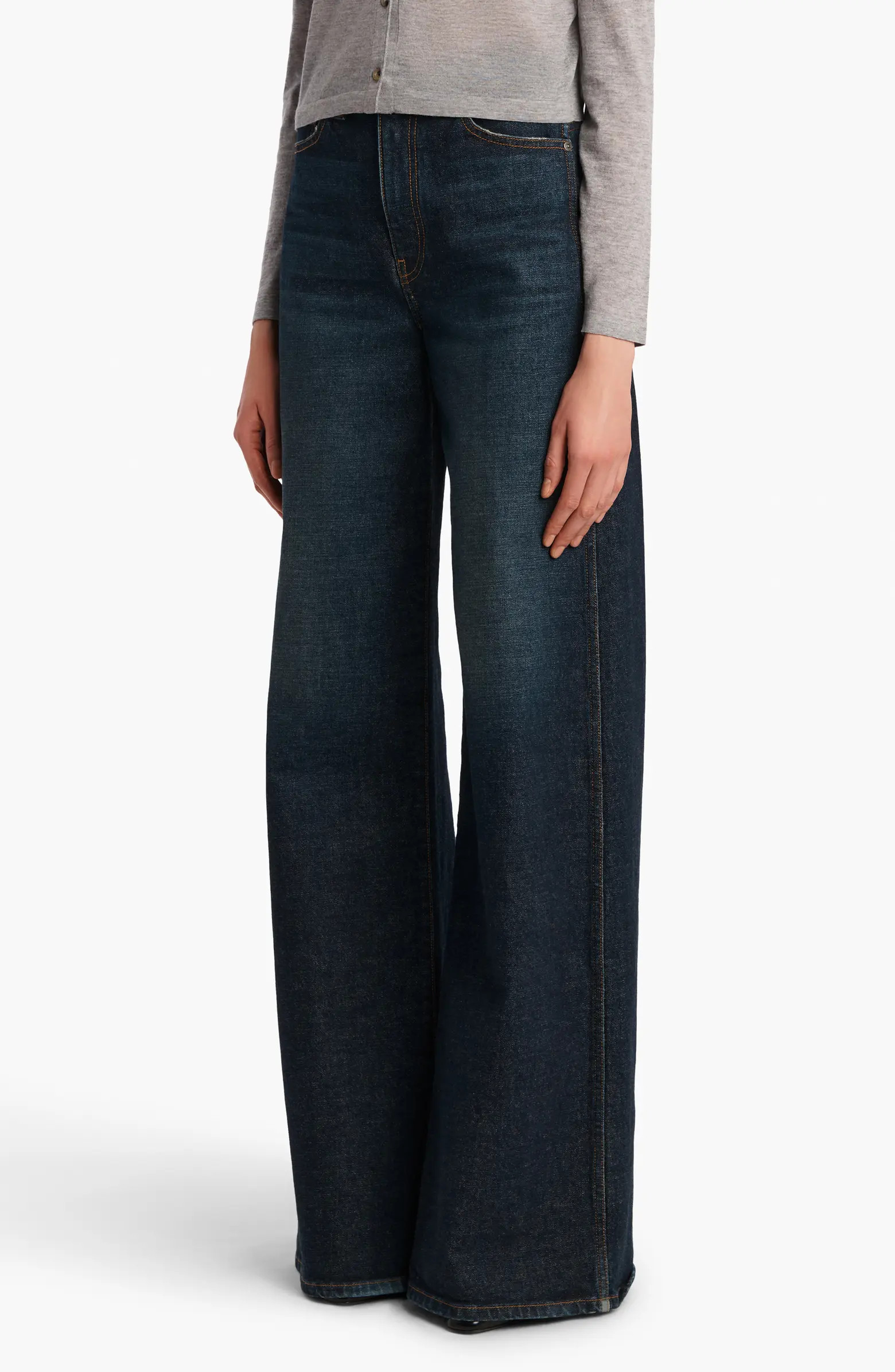 Khaite Dane High Waist Wide Leg Jeans | Nordstrom | Nordstrom