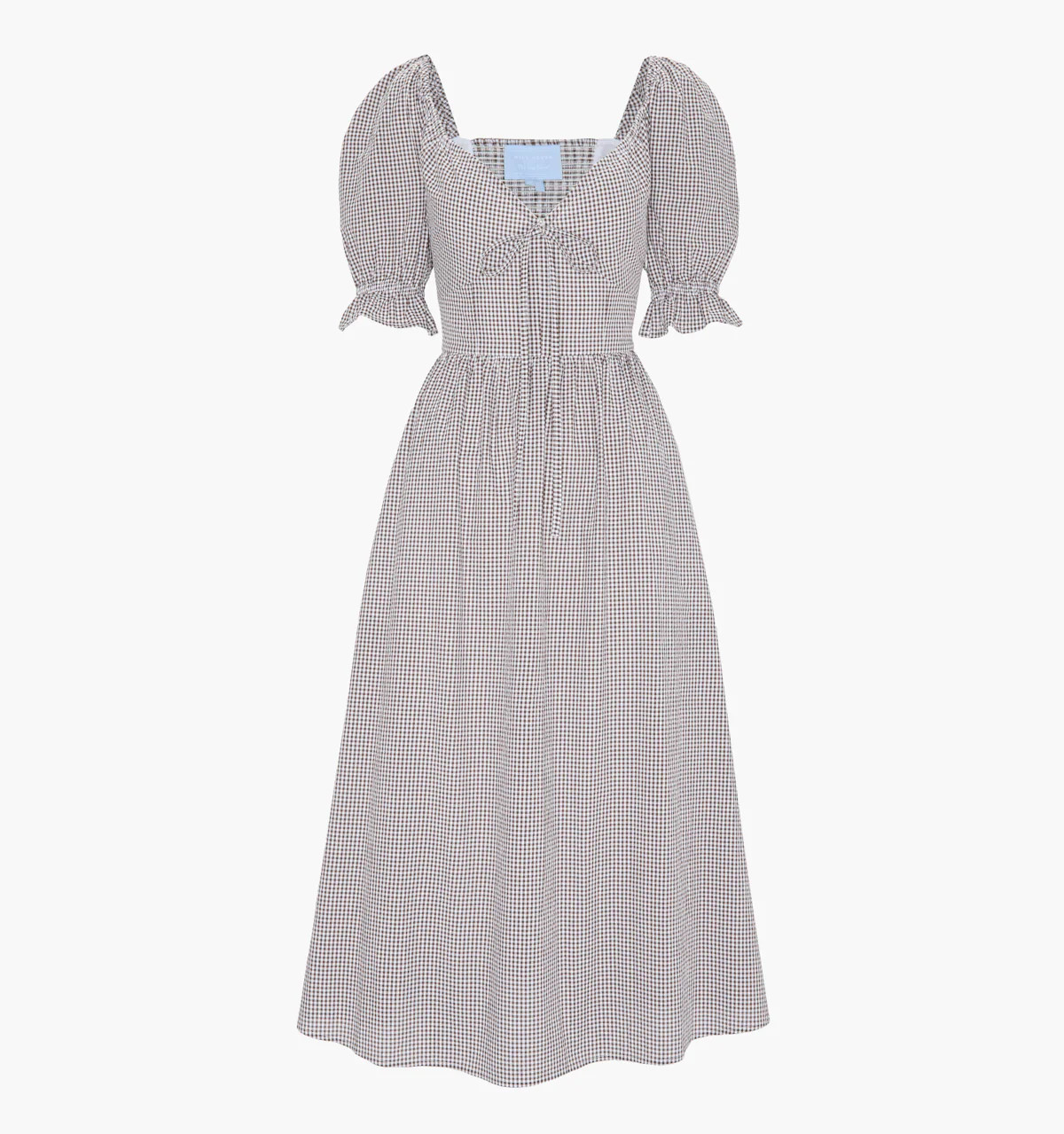 The Ophelia Dress | Chocolate Gingham / S | 100% Cotton | Hill House Home | Hill House Home US