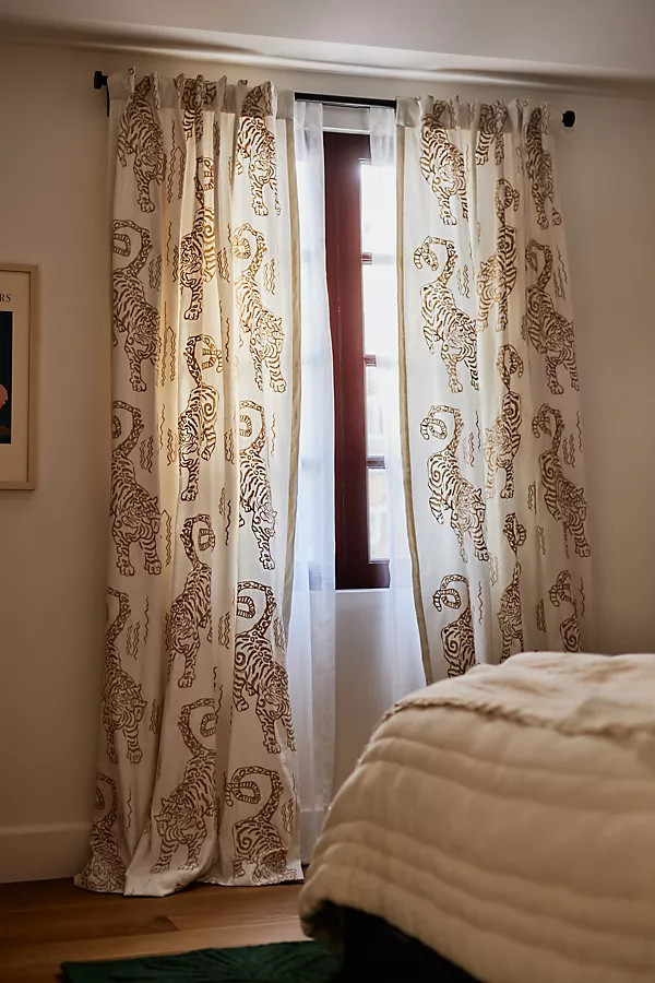 Embroidered Flemming Curtain | Anthropologie (US)