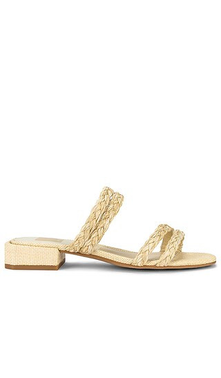 Haize Raffia Slide in Vanilla | Revolve Clothing (Global)