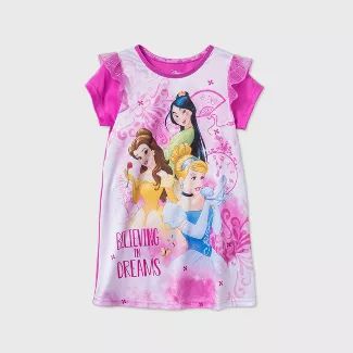 Toddler Girls' Disney Princess Nightgown - Pink | Target