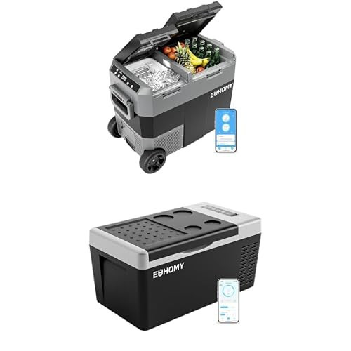 EUHOMY 12V Electric Coolers Bundle - 48QT & 19QT Refrigerators with Ice Maker, Freezers for Camping, Travel, Outdoor, Home | Amazon (US)