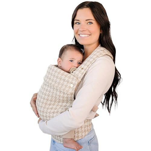 Ergonomic Hip-Healthy Baby Carrier, Front-Back Carry, 7-35 lbs, Houndstooth | Amazon (US)