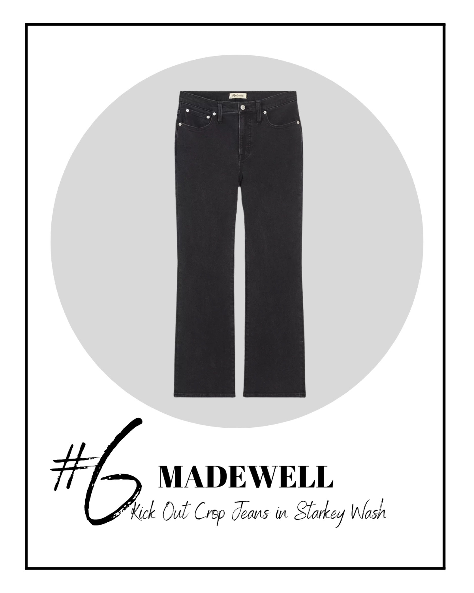 Bestseller #6: croppped black madewell jeans, I recommend sizing down 1-2 sizes in madewell 



#LTKunder100 #LTKstyletip #LTKworkwear