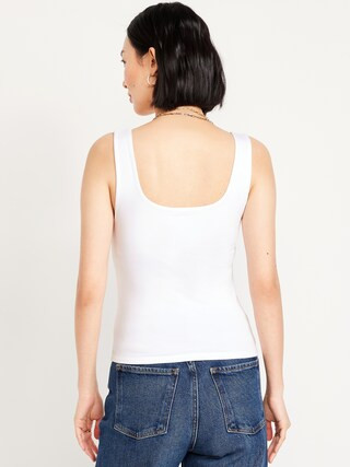 Double-Layer Scoop-Neck Tank Top | Old Navy (US)