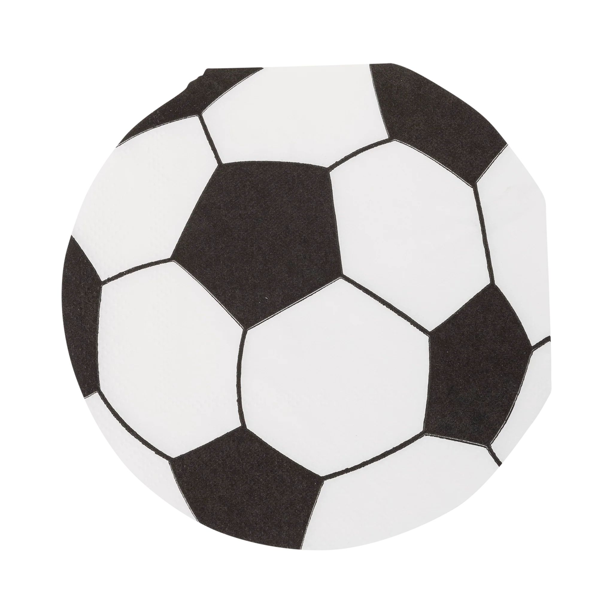 Soccer Ball Shaped Paper Cocktail Napkin | My Mind's Eye