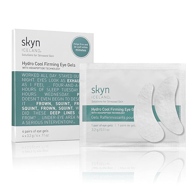 skyn ICELAND Hydro Cool Firming Eye Gels: Under-Eye Gel Patches to Firm, Tone and De-Puff Under-E... | Amazon (US)