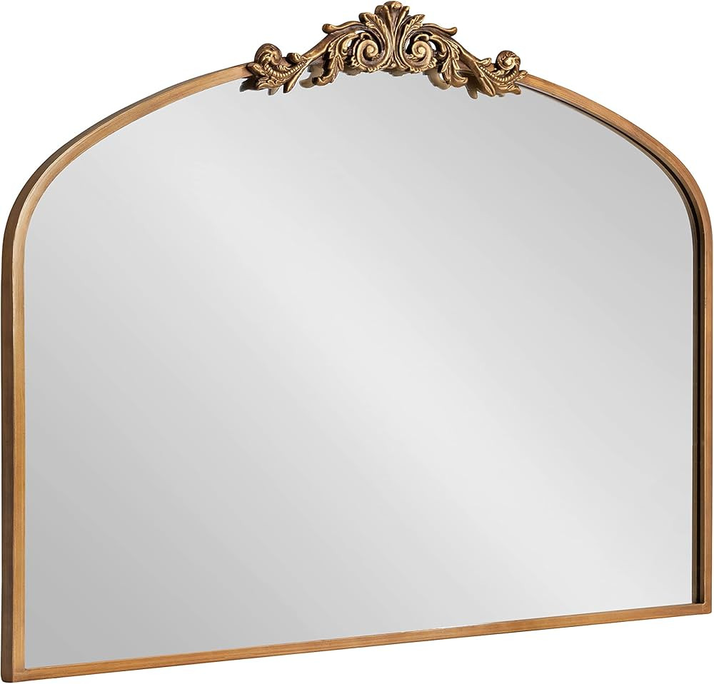 Kate and Laurel Arendahl Traditional Arch Mirror, 36x29, Gold | Amazon (US)