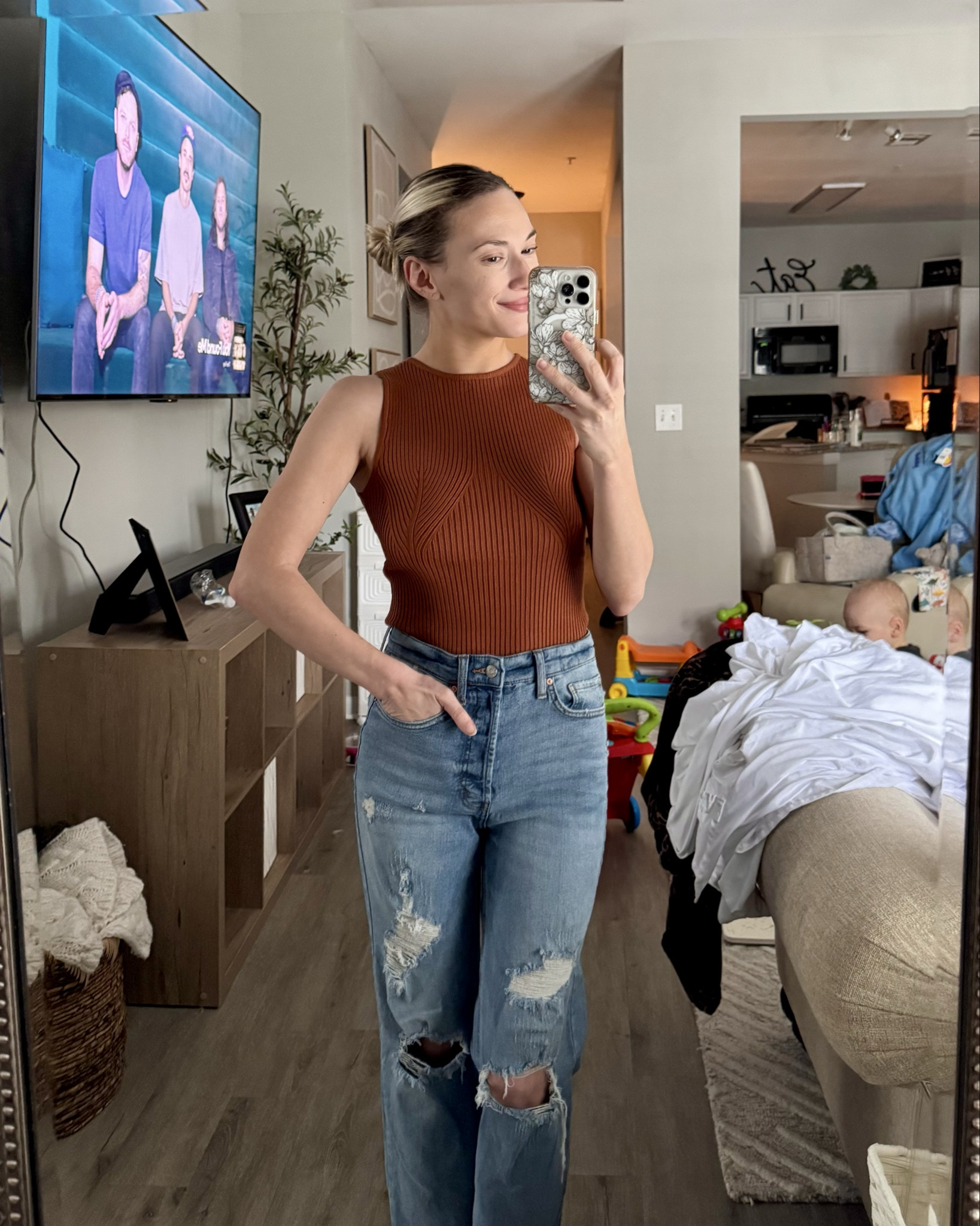 Amazon top comes in so many colors (I have in 3 colors) wearing size S (tts) 

Amazon fashion finds, casual outfit inspo

#LTKStyleTip #LTKFindsUnder50 #LTKWorkwear