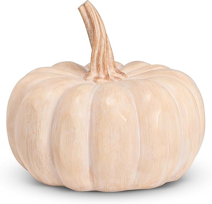 Abbott Collection Pumpkin Figurine - Tan, Extra Large (8" D) | Amazon (US)