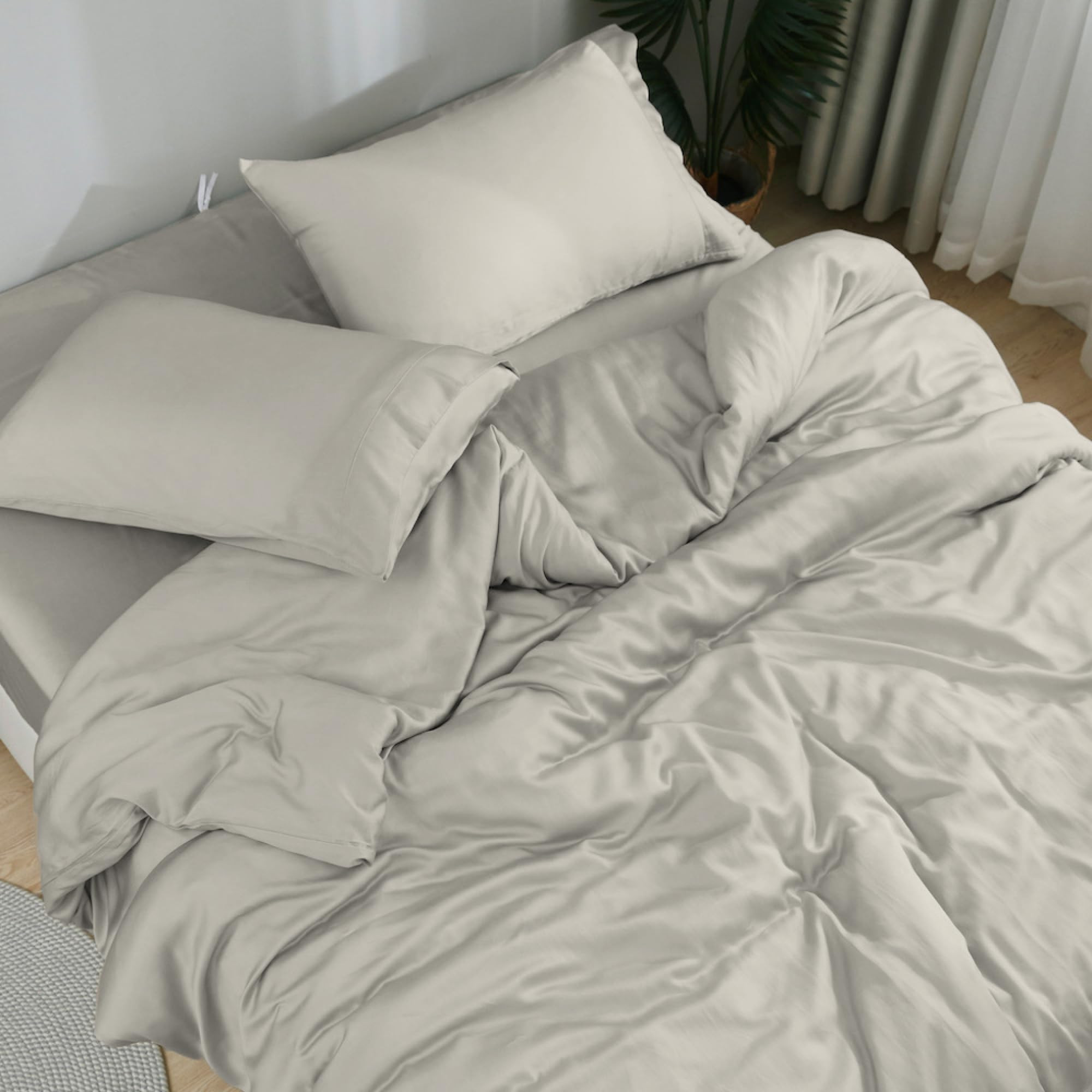 DOZ Sheet Set, 100% Viscose derived from Bamboo, Organically Grown, Buttery Soft, Cooling Sheets,... | Amazon (US)