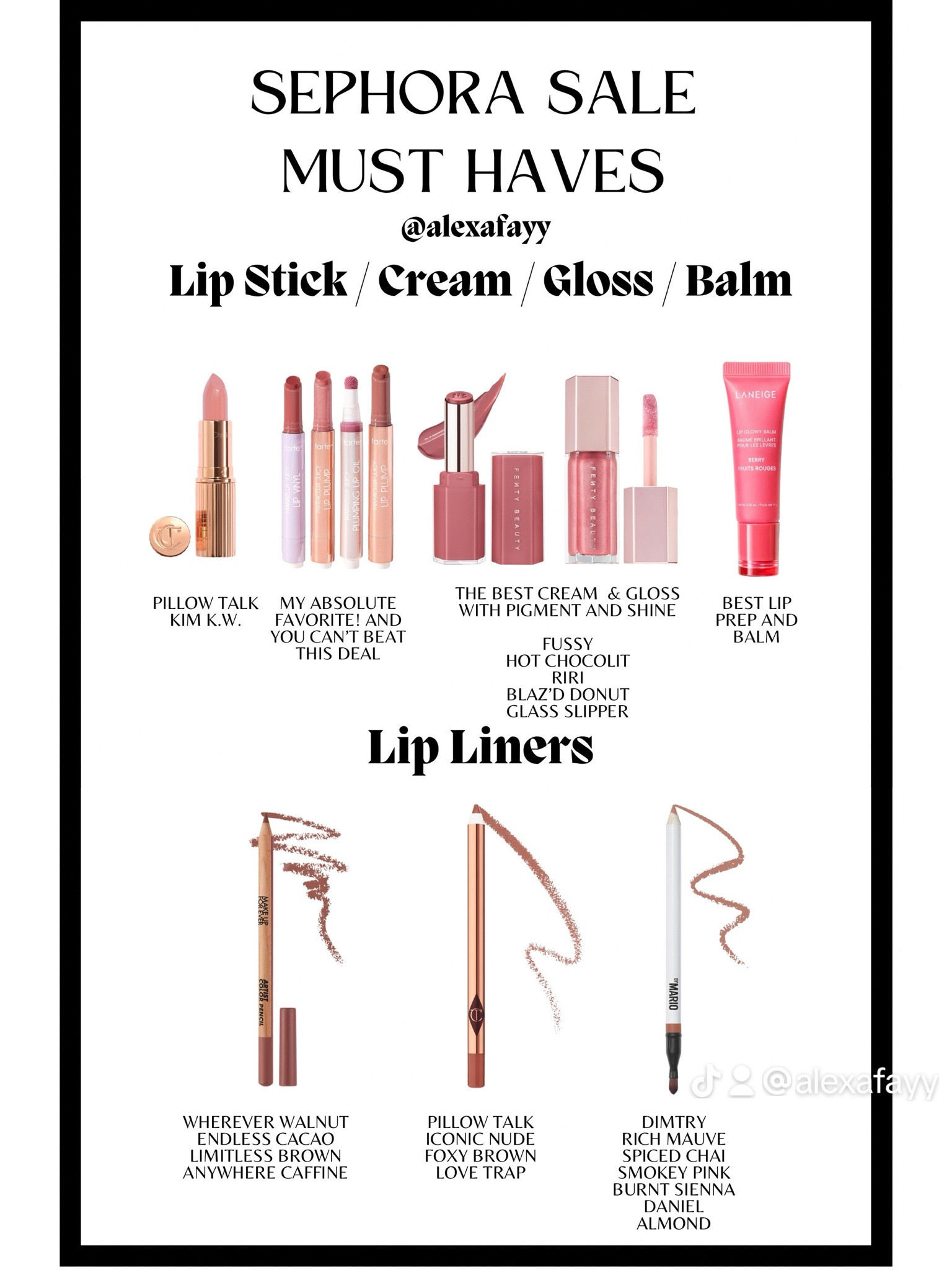Sephora Sale Must Have Lip Products 

#LTKHoliday #LTKBeauty #LTKSeasonal