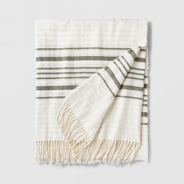 Striped Gauze Throw Blanket - Threshold™ designed with Studio McGee | Target