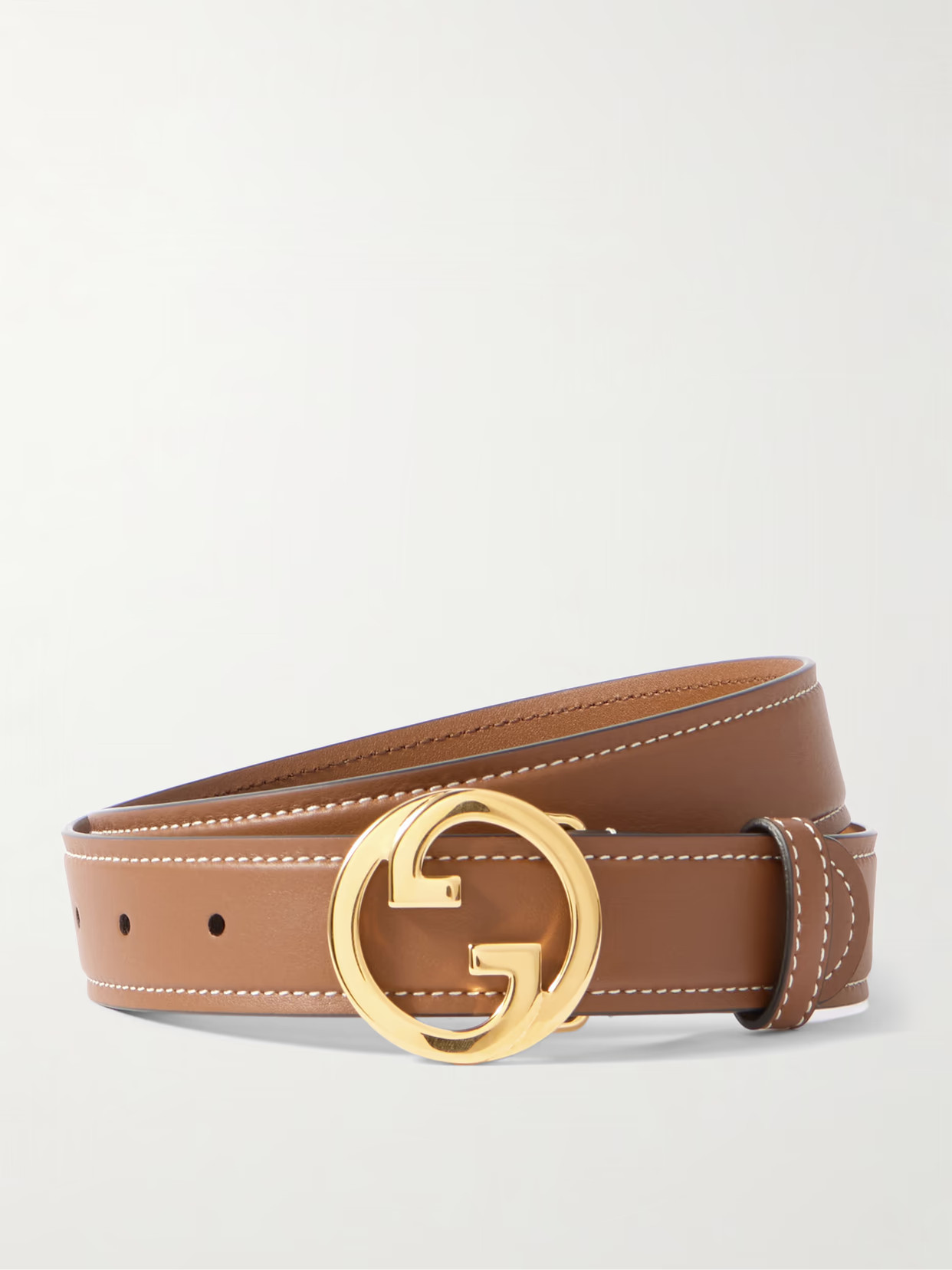 Gucci - Blondie Leather Belt - Brown | NET-A-PORTER (US)