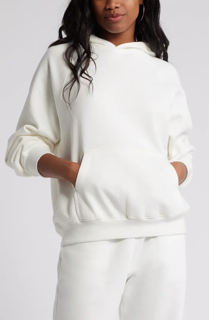 BP. Fleece Detail Oversize Raglan Hoodie | Nordstrom | Nordstrom