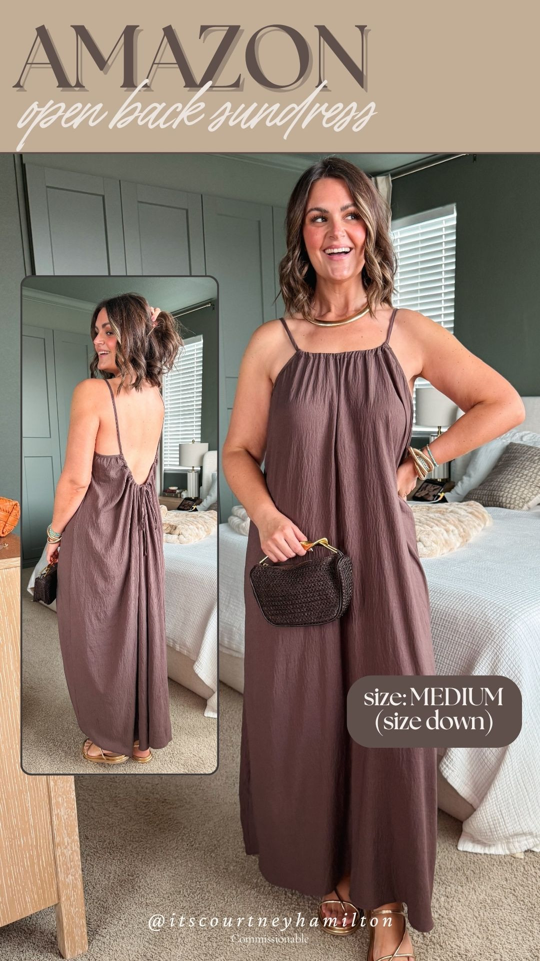 Amazon Backless Sundress!! I am wearing medium, I sized down!

new arrivals, maxi dress, finds under 100, summer fashion, courtney hamilton 

 #LTKootd #LTKSeasonal #LTKMidsize