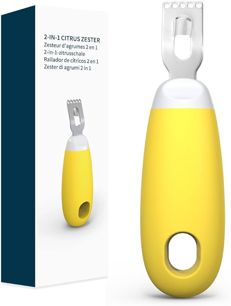 KITCHENDAO Citrus Lemon Peeler Zester Tool with Specially Designed Channel Knife to Save Effort, ... | Amazon (US)