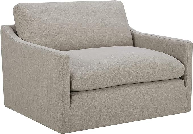 Amazon Brand – Stone & Beam Rustin Contemporary Deep-Seated Living Room Accent Chair, 48"W, Fla... | Amazon (US)