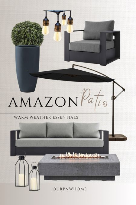 Amazon patio picks for your outdoor spaces!

Patio umbrella, patio furniture, outdoor furniture, outdoor fire pit, black planters, patio decor, patio couch, outdoor sofa, patio chairs, outdoor chair, patio lighting, bistro lights, cafe lights, string lights, faux topiary, large planter pots, moody patio, black patio 

#LTKSeasonal #LTKhome #LTKstyletip