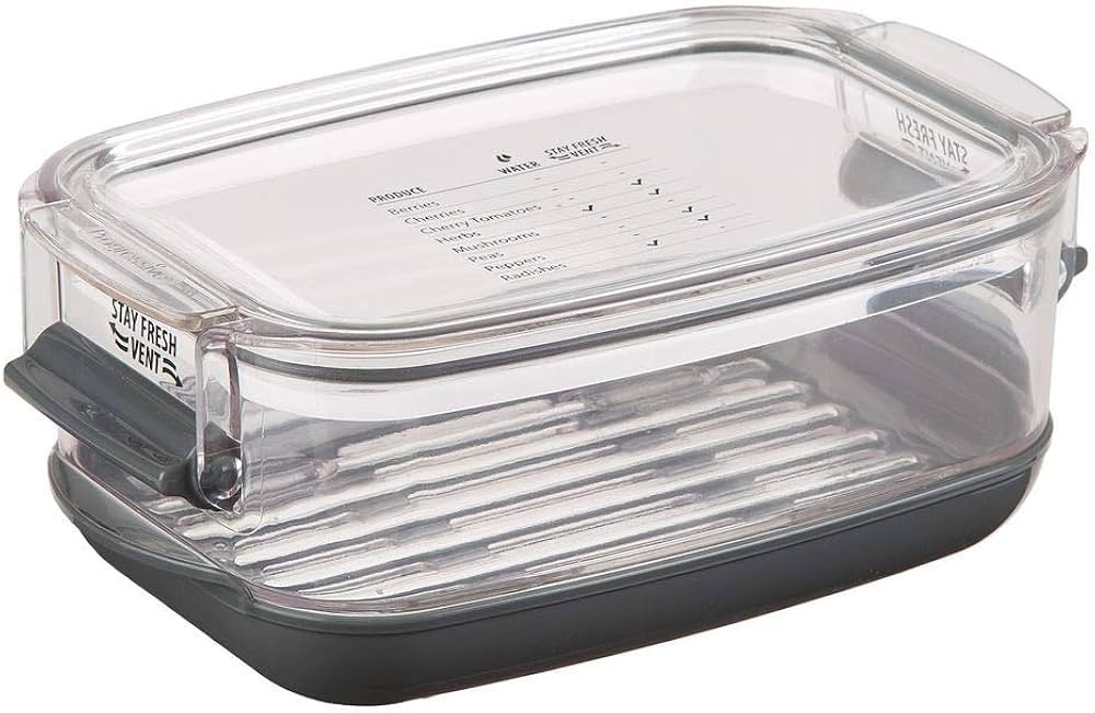 Progressive Berry ProKeeper, 1.2-Quart, Strawberries, Blueberry, Fruit Vegetable Container,Black | Amazon (US)