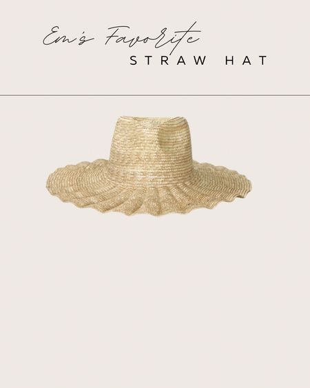 This scalloped straw hat is absolutely gorgeous! 

#LTKstyletip