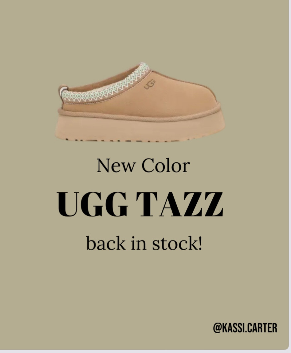 Ugg Tazz sand is back in stock! 


Ugg tazz, platform uggs, Christmas gift ideas, fall shoes, winter shoes 

#LTKshoecrush #LTKHoliday #LTKSeasonal