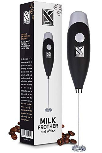 Milk Frother - Handheld Battery Operated Electric Foam Maker For Coffee, Latte, Cappuccino, Hot Choc | Amazon (US)