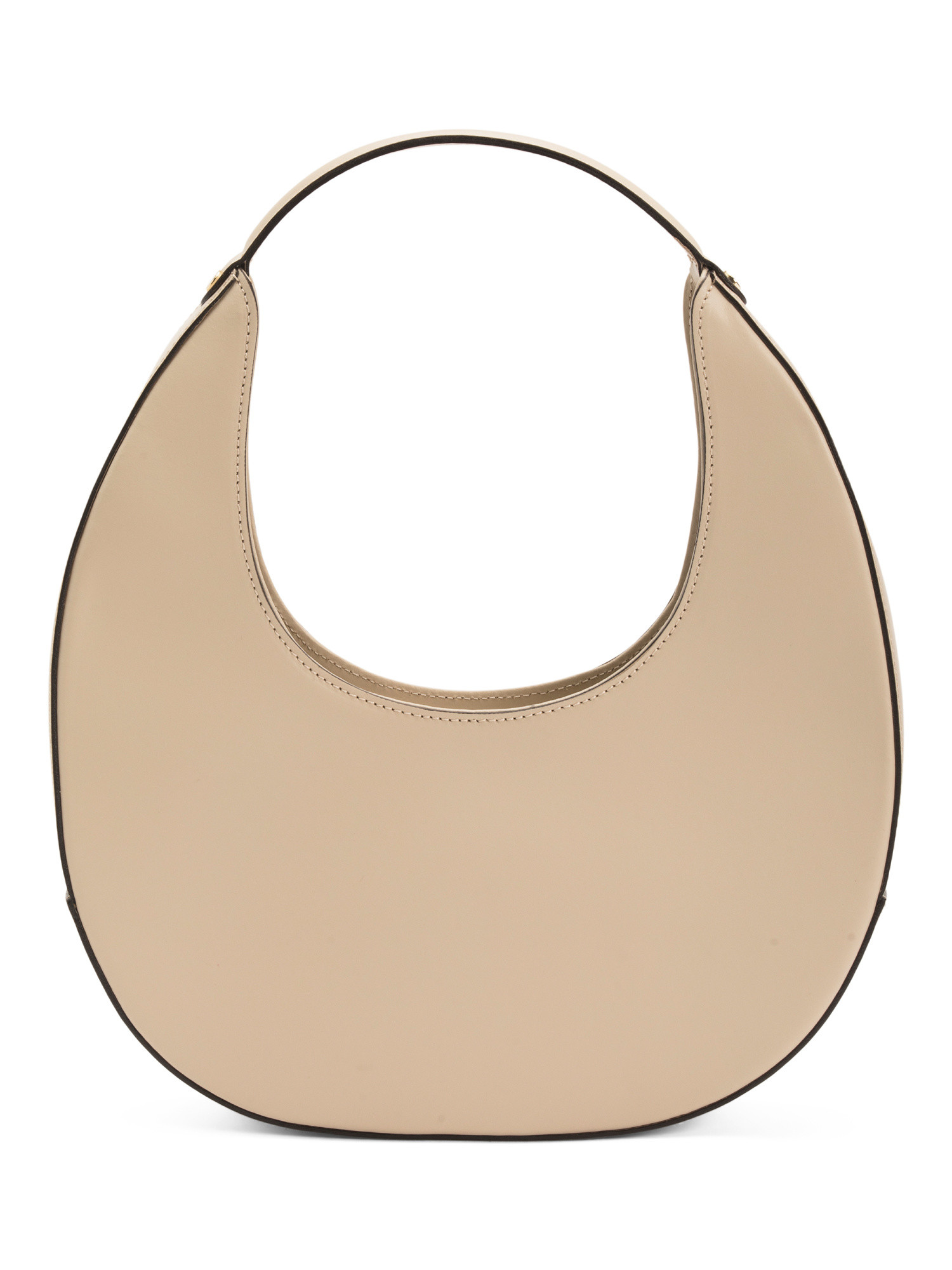 Made In Italy Leather Oval Ruga Crossbody With Detachable Chain Strap | TJ Maxx