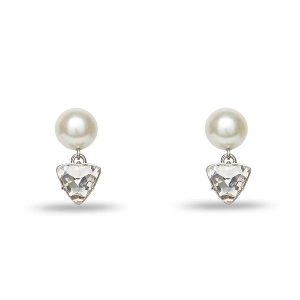PEARL GEO CRYSTAL DROP EARRINGS | LELE SADOUGHI