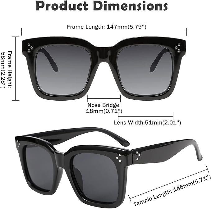 FEISEDY Vintage Women Butterfly Sunglasses Designer Luxury Square Gradient Sun Glasses Shades B24... | Amazon (US)