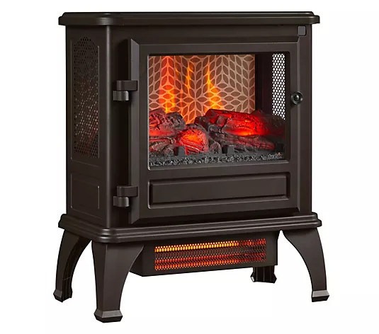 Duraflame Infrared 23" Stove Heater w/ Spectrafire 3D Color Flames - QVC.com | QVC