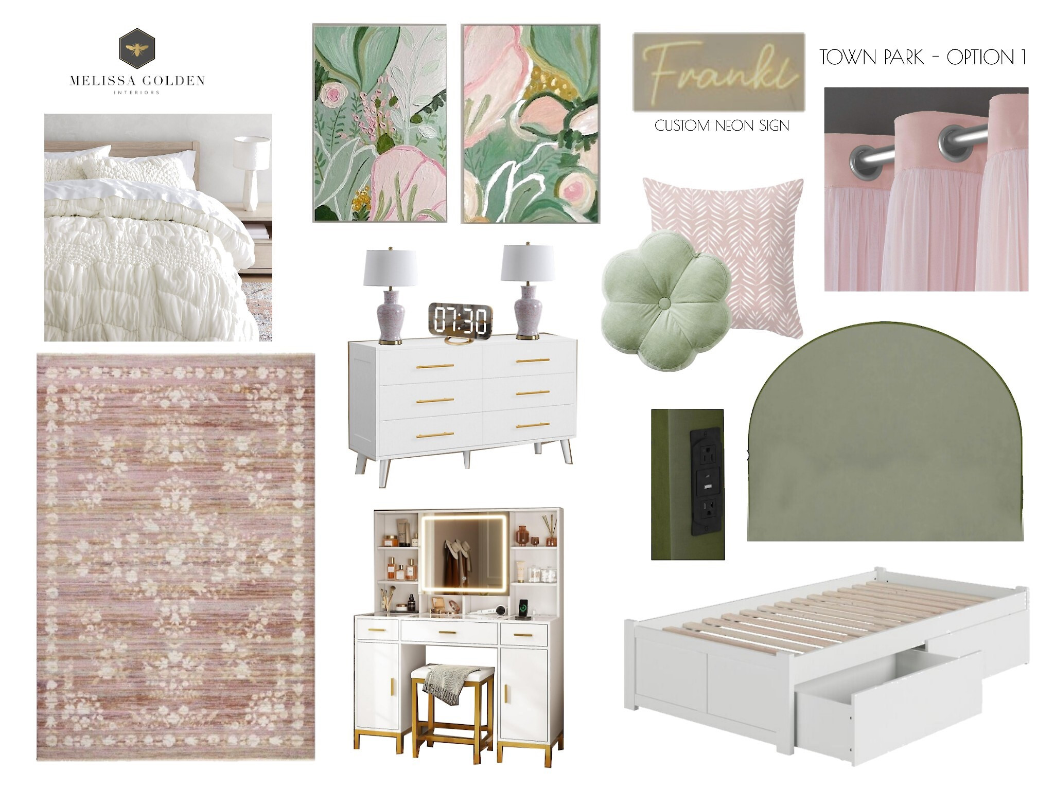 Beautiful pinks & greens: oh my!!!