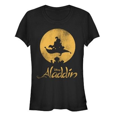 Junior's Aladdin Magic Carpet Ride Silhouette T-Shirt | Target