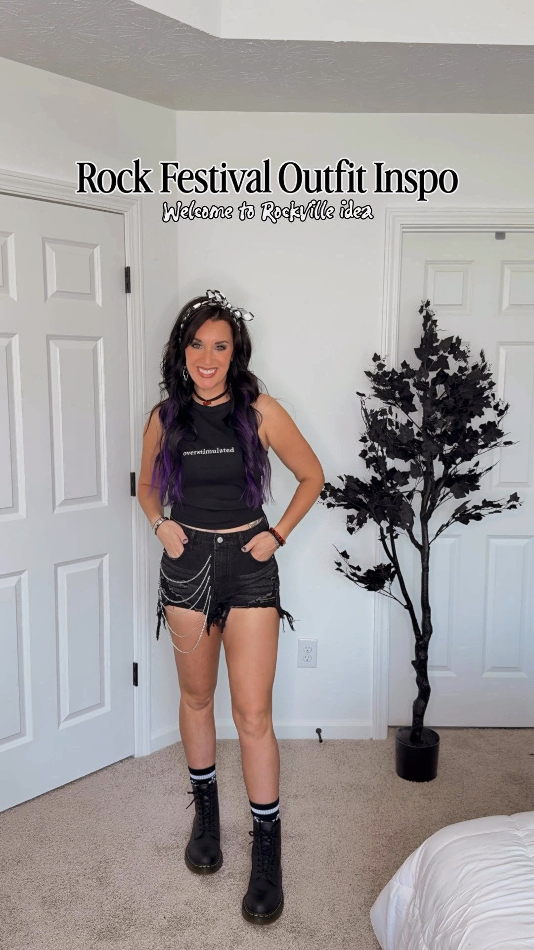 Rock festival outfit inspo. Perfect for Welcome to Rockville, Shakey Knees, Aftershock, or Vans Warped Tour! 

My tank is linked in my TikTok Shop!
My jewelry is linked in my Hot Topic Storefront!

#LTKootd #LTKFestival #LTKSeasonal