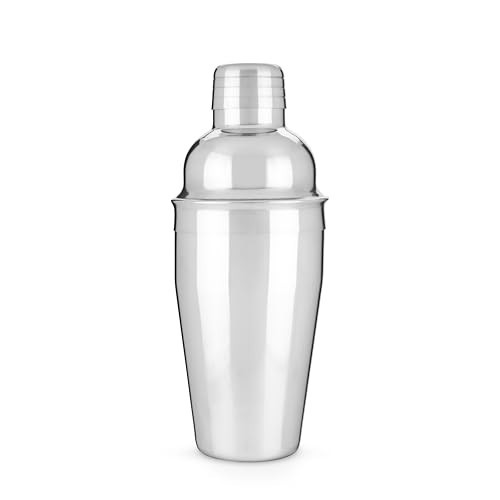 True Contour Cocktail Shaker, 8.5 oz Stainless Steel Cobbler Shaker With Cap And Strainer - Drink Shakers for Cocktails and Liquor | Amazon (US)