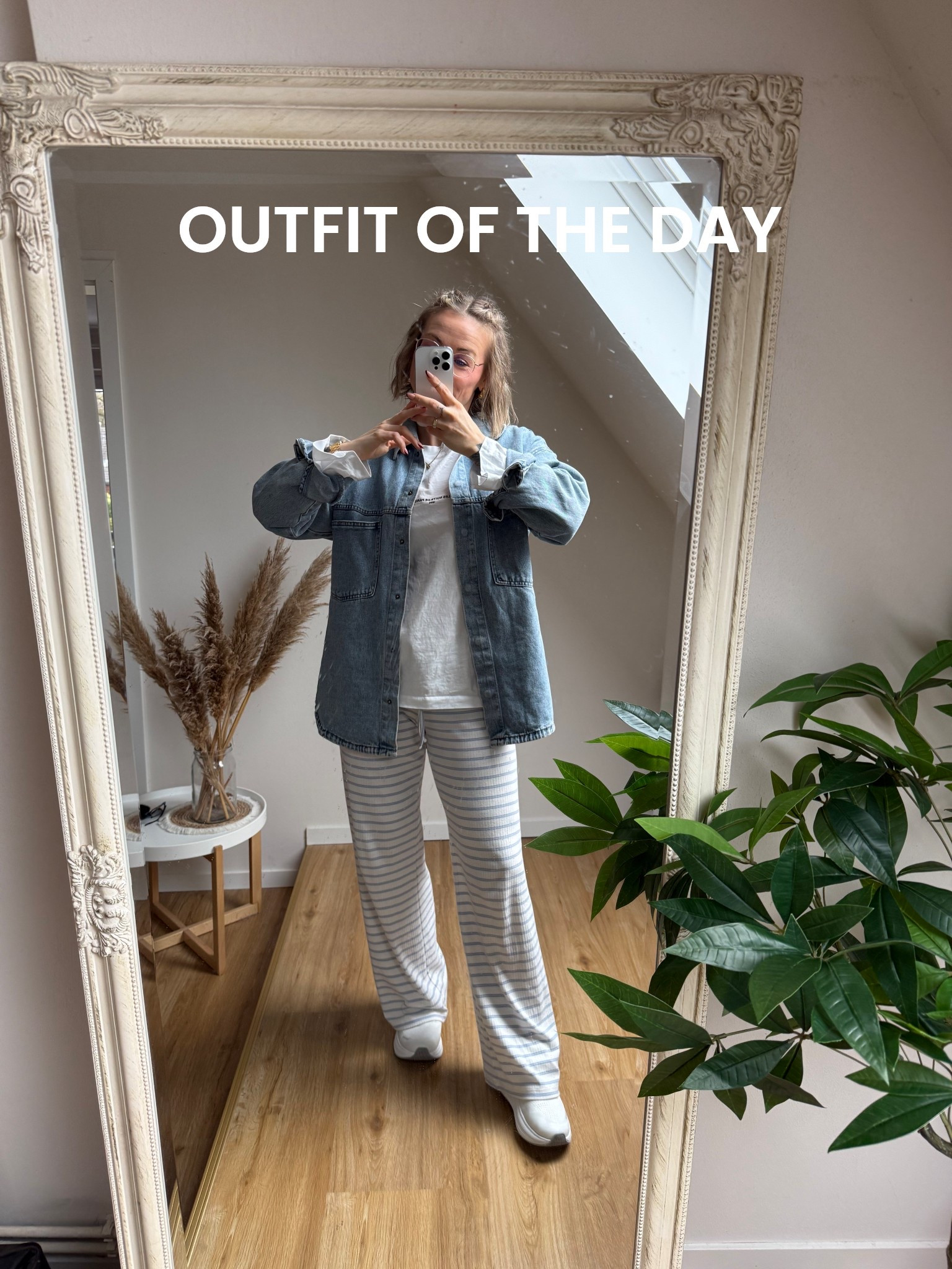 OOTD #streifen #jacke #Jeansjacke #Longsleeve #StreifenHöse #JerseyHose #Jersey #Baumwolle #Jeans,HemdBlau #Blau #DenomLook #Denim #h&m #hm  ￼

#LTKstyletip #LTKdeutschland #LTKspring