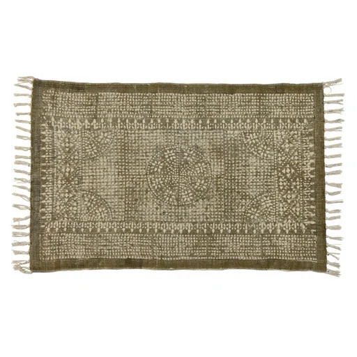 Raymer Flatweave Cotton Brown Rug | Wayfair North America