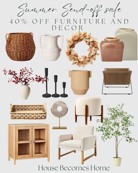 Target Summer send-off sale! 40% off furniture and decor! 

#LTKsalealert #LTKSeasonal #LTKhome