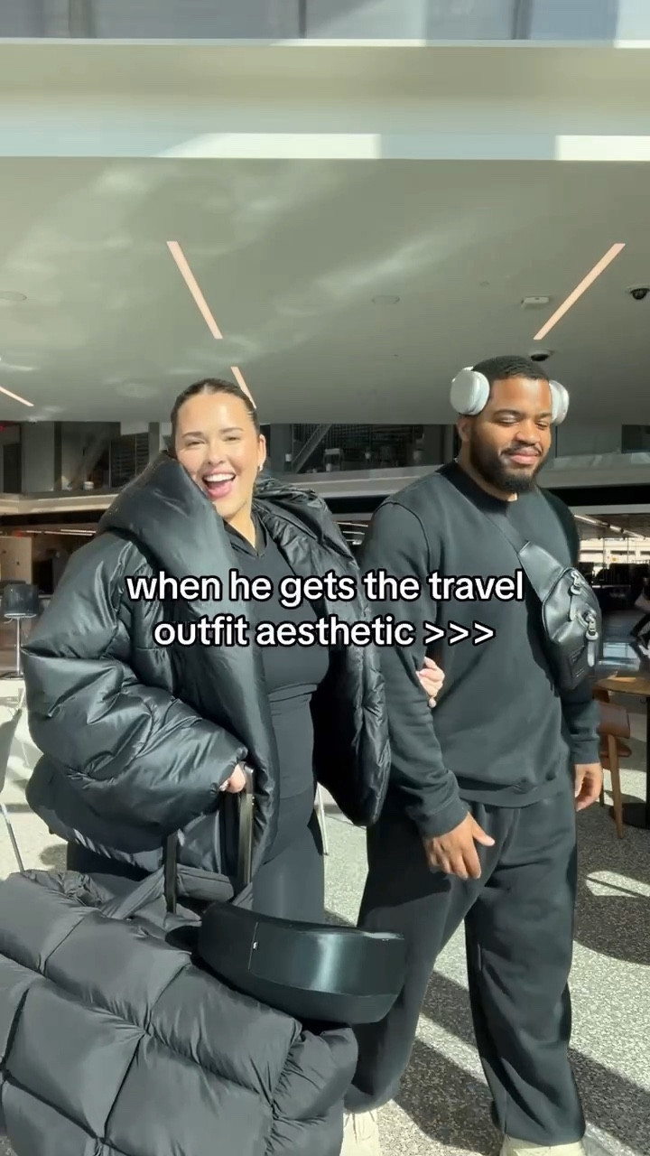 me 🤝🏼 wearing all black while traveling 

travel outfit, plus size fashion, all black outfit, airport outfit, travel, athleisure 

#LTKplussize #LTKmens #LTKtravel
