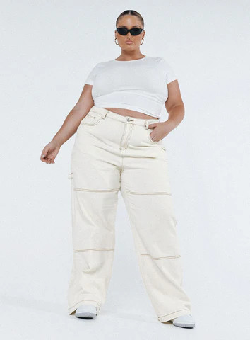 Copeland Jeans White Curve | Princess Polly US
