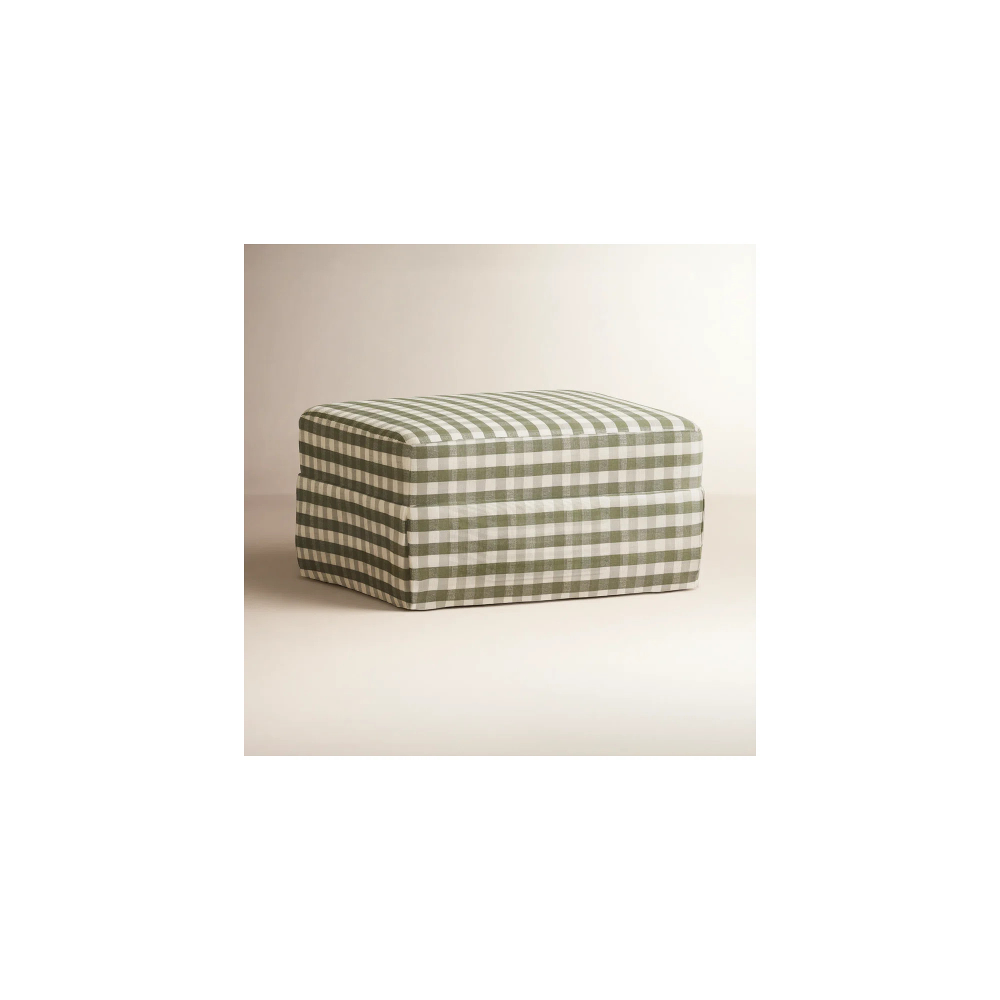 Crawford Upholstered Ottoman | Birch Lane