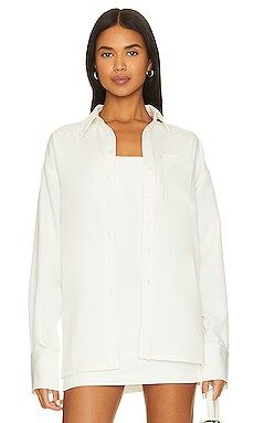 Lovers and Friends Renn Shirt in Ivory White from Revolve.com | Revolve Clothing (Global)