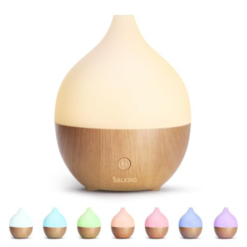 SALKING Essential Oil Diffuser, 100ml Small Aromatherapy Diffuser with Auto Shut-Off Function, Ultrasonic Diffusers for Essential Oils, Cool Mist Humidifier with Warm White Lights, for Office Home | Amazon (US)
