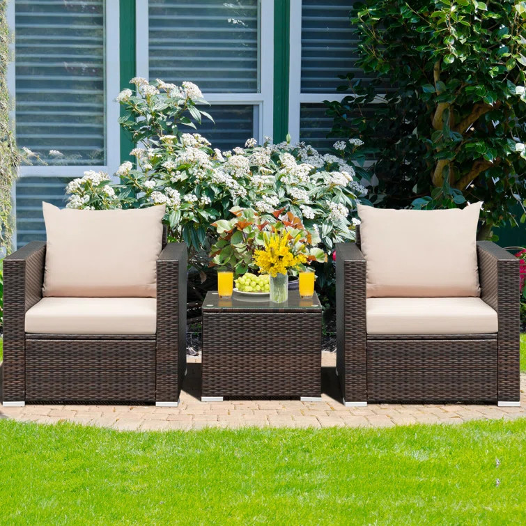 Ellaria 2 - Person Seating Group with Cushions | Wayfair North America
