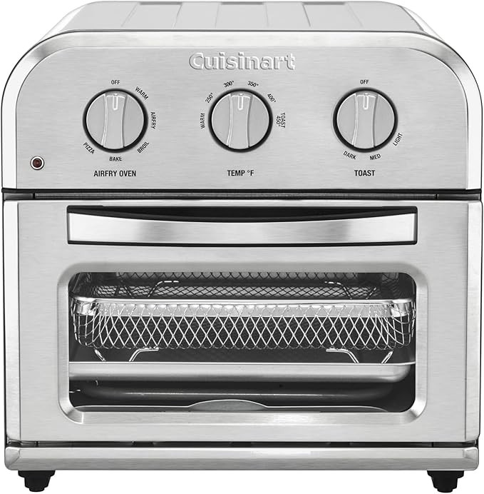 Cuisinart TOA-26 Compact Airfryer Toaster Oven, 1800-Watt Motor with 6-in-1 Functions and Wide Te... | Amazon (US)