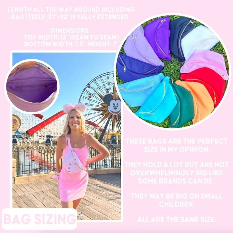 Disney Christmas Print Fanny Pack. Disney Christmas Character Fanny Pack. Plaid Fanny Pack. WDW 4... | Etsy (US)