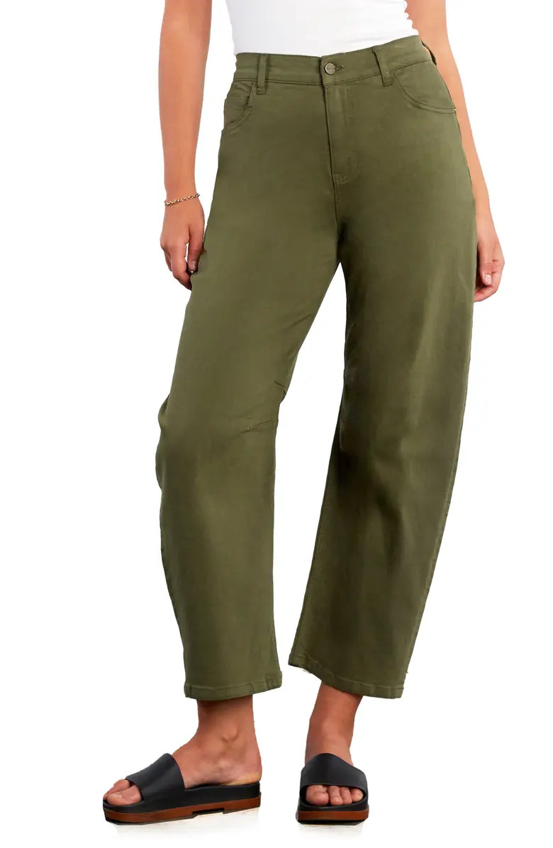 HINT OF BLU Valerie High Waist Ankle Barrel Jeans | Nordstrom | Nordstrom