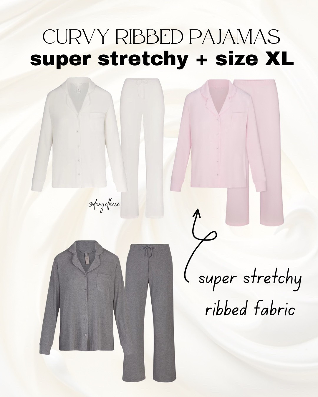 my go to pajamas recently 🤍 these super stretchy skims ribbed lounge sets come in all sizes up to a 4XL. 
Xl 2x 3x 4x

They sell out often (and get restocked) but in the meantime I’m linking multiple stores that have them in stock.

and they’re on sale right now for Black Friday and cyber Monday 🫶🏻🤍



#LTKootd #LTKOver40 #LTKMidsize